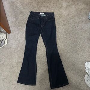 Abercrombie & Fitch Men's Dark Blue Relaxed Jeans